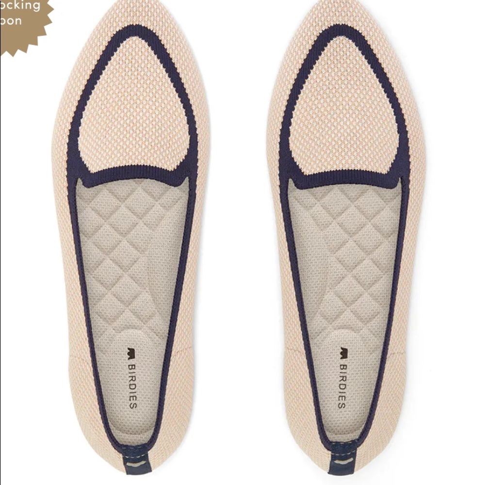 Birdies blackbird cream and blue shoes